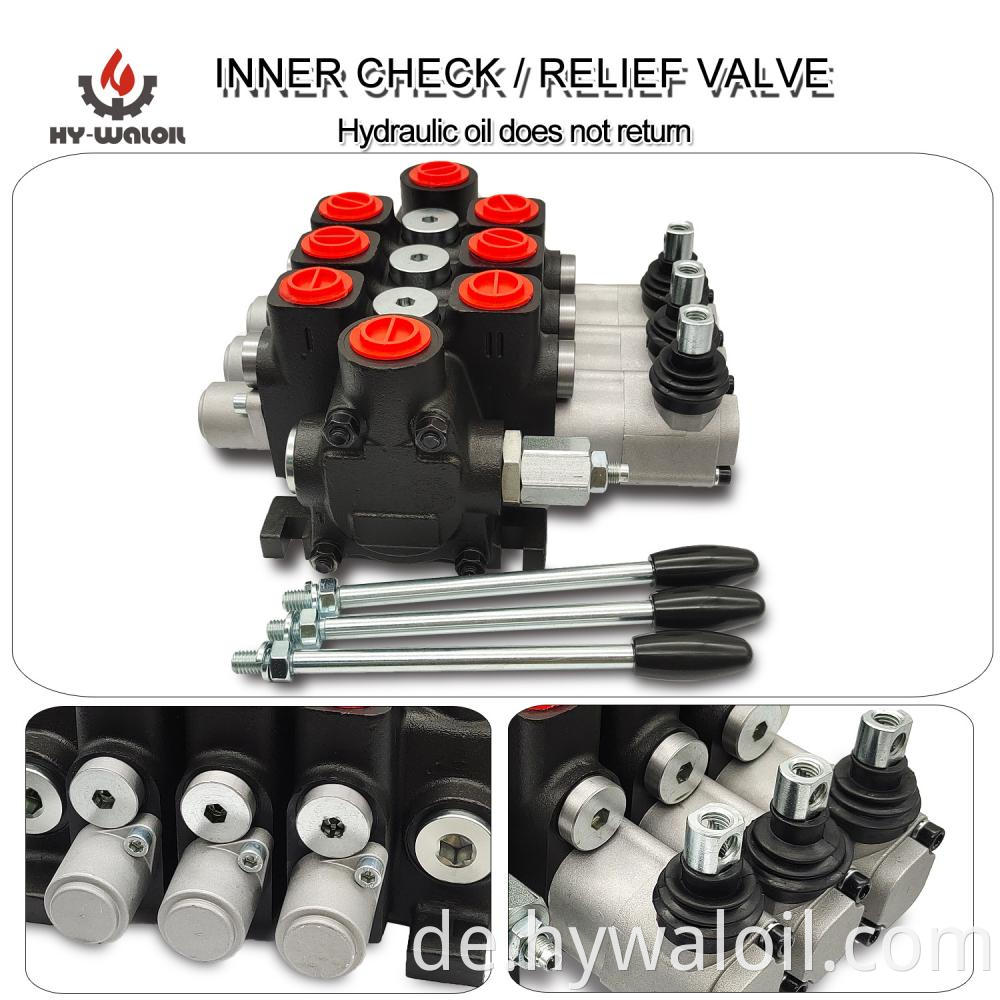 3 Spool Open Center Sectional Valve